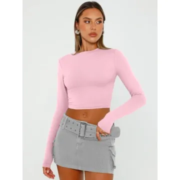 Stylish Long Sleeve Crop Tops for Trendy Young Women