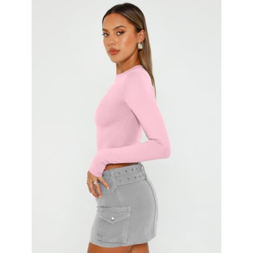 Stylish Long Sleeve Crop Tops for Trendy Young Women