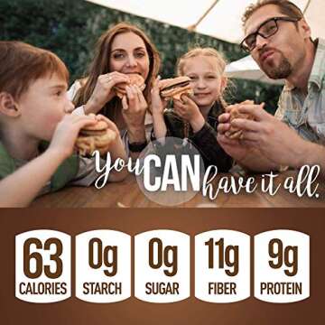 Smart Baking Company Smartbuns, Gluten Free, Sugar Free and Carb Free Buns (Plain)