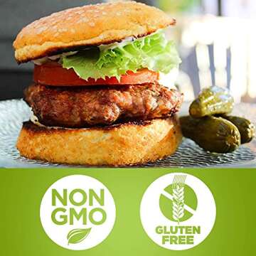 Smart Baking Company Smartbuns, Gluten Free, Sugar Free and Carb Free Buns (Plain)