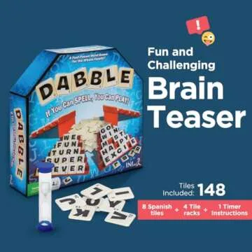 Dabble® Word Game | Fast-Paced Family Board Game | Enhances Spelling and Vocabulary for All Ages | ...