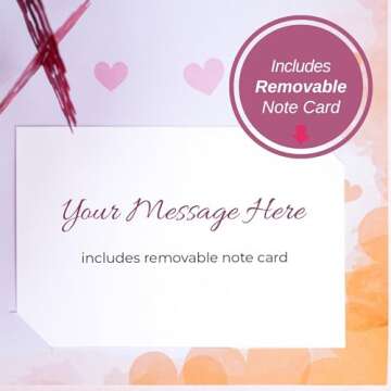 Paper Love 3D Heart Tree Pop-Up Cards, for Birthday, Anniversary, Mothers Day, Thank You, Get Well, All Occasion - 5" x 7" Cover - Includes Envelope and Note Tag