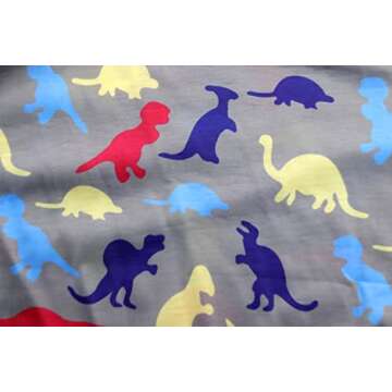 Miss Bei Girls Strapless Dress Summer Casual Solid Color Dress Round Neck Holiday Seaside Dress 4-15 Years AL-Dinosaur 140cm