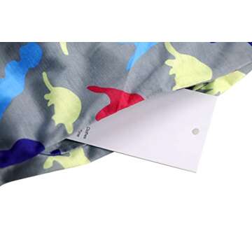 Miss Bei Girls Strapless Dress Summer Casual Solid Color Dress Round Neck Holiday Seaside Dress 4-15 Years AL-Dinosaur 140cm