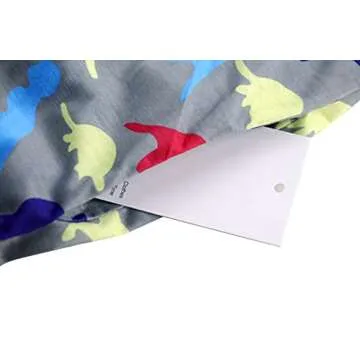 Miss Bei Girls Strapless Dress Summer Casual Solid Color Dress Round Neck Holiday Seaside Dress 4-15 Years AL-Dinosaur 140cm