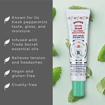 Smiths Rosebud Salve, Strawberry Lip Balm and Minted Rosebud Salve Lip Balm Gift Set in Tin Can and Tube, Smiths Rosebud Salve Lip Balm Holiday Collection Gifts Box-Rosebud Lip Balm Giftbasket