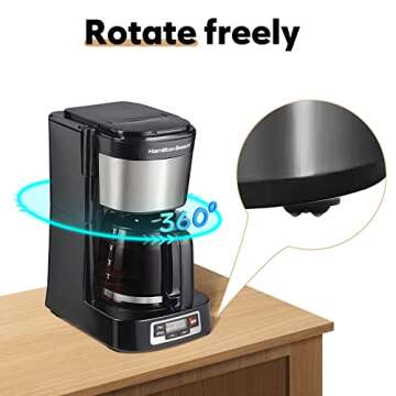 Self Adhesive Mini Caster Wheels, Appliance Wheels Swivel Stainless Paste Universal Appliance Rollers, 360 Degree Rotation Sticky Pulley Appliance Sliders for Kitchen Appliances (Triple-Black-8pcs)