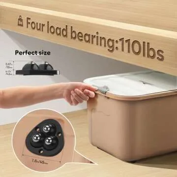 Self Adhesive Mini Caster Wheels, Appliance Wheels Swivel Stainless Paste Universal Appliance Rollers, 360 Degree Rotation Sticky Pulley Appliance Sliders for Kitchen Appliances (Triple-Black-8pcs)