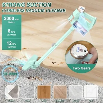 BUTY BULU Cordless Stick Vacuum Lightweight Powerful Suction