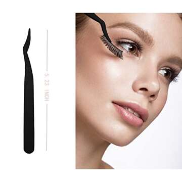 Eyelashes Applicator Tool Eyelash Extension Tweezers Remover Clip Tweezers Nipper