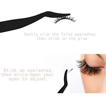 Eyelashes Applicator Tool Eyelash Extension Tweezers Remover Clip Tweezers Nipper