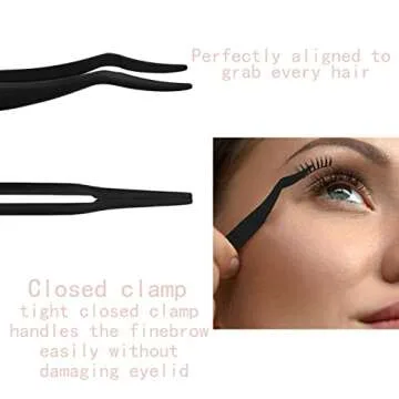 Eyelashes Applicator Tool Eyelash Extension Tweezers Remover Clip Tweezers Nipper