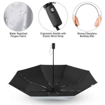 G4Free Travel Umbrella UPF 50+ Windproof & Portable