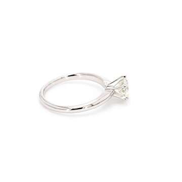 14k White Gold Lab-Grown Diamond Solitaire Wedding Engagement Ring (1.00 cttw, I-J Color, VS2-SI1 Clarity) Size 6
