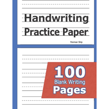 Handwriting Practice Paper: 100 Blank Writing Pages - For Students Learning to Write Letters