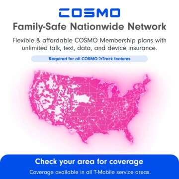 COSMO JrTrack 2 Kid’s Smartwatch | 4G Phone Calling & Text Messaging | GPS Tracker Watch for Kids | Pre-Installed SIM Card & Flexible COSMO Data Plans | Children’s Phone Alternative (Blue)