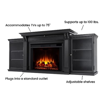 Real Flame Tracey 84" Electric Fireplace TV Stand