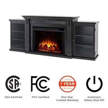 Real Flame Tracey 84" Electric Fireplace TV Stand