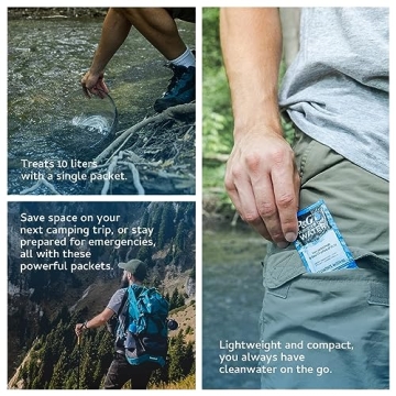 P&G Portable Water Purifier Packets for Camping and Emergency