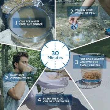 P&G Portable Water Purifier Packets for Camping and Emergency