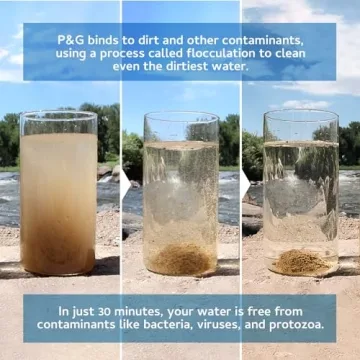 P&G Portable Water Purifier Packets for Camping and Emergency