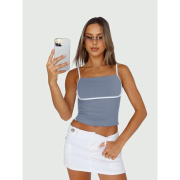 Trendy Queen Camisole Tube Top Adjustable Spaghetti Strap