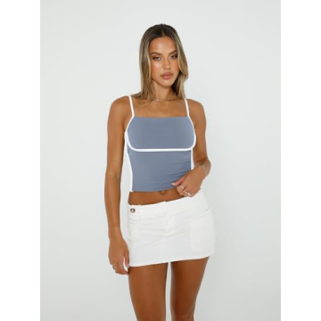 Trendy Queen Camisole Tube Top Adjustable Spaghetti Strap