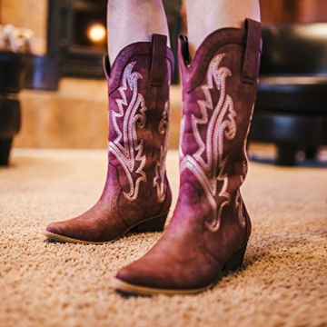 Stylish HISEA Rollda Cowboy Boots for Women
