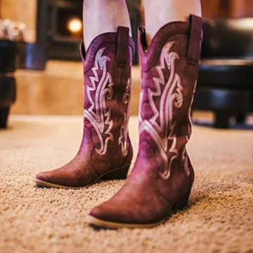 Stylish HISEA Rollda Cowboy Boots for Women