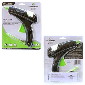 FPC 40-watt Full Size Glue Gun with Safety Fuse, Low Temperature Green/Black