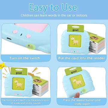 Toys for 2 3 4 5 Year Old Boys and Girls, 384 Sight Words Talking Flash Cards Autism Sensory Toys fo...