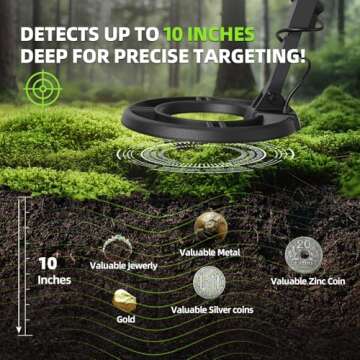 GreenRex Waterproof Metal Detector for Adults