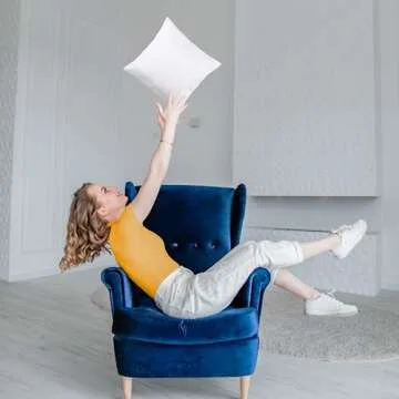 Utopia Bedding Throw Pillows Insert (Pack of 2, White) - 12 x 12 Inches Bed and Couch Pillows - Indoor Decorative Pillow