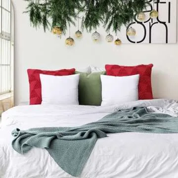 Utopia Bedding Throw Pillows Insert (Pack of 2, White) - 12 x 12 Inches Bed and Couch Pillows - Indoor Decorative Pillow