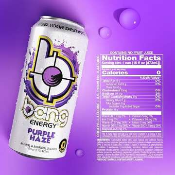 Bang Energy Purple Haze - Potent Brain and Body Fuel in Every Can!