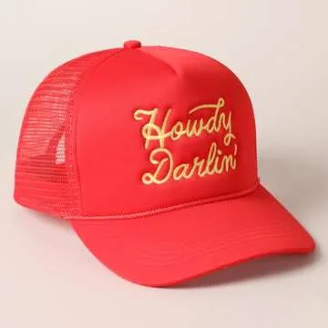 MIRMARU Trendy Foam Mesh Trucker Hat for Women