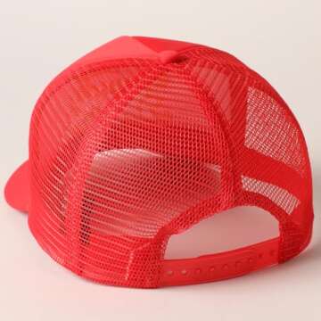 MIRMARU Trendy Foam Mesh Trucker Hat for Women