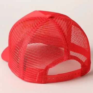 MIRMARU Trendy Foam Mesh Trucker Hat for Women