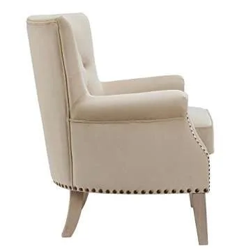 Dorel Living Accent Chair in Beige - Modern Comfort