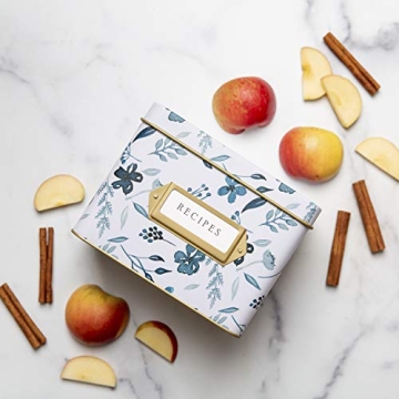 Jot & Mark Decorative Recipe Tin Box for Cards