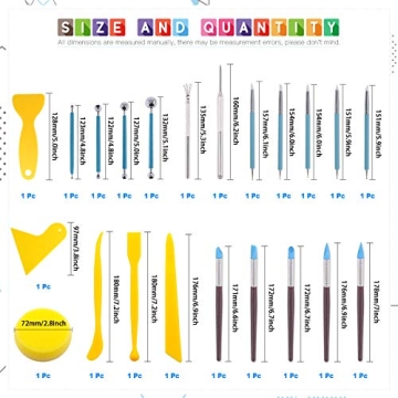 Glarks 22Pcs Clay Sculpting Tool Set for Artists