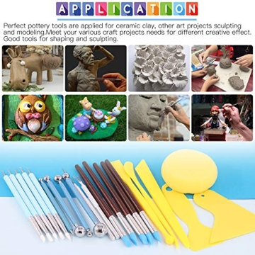 Glarks 22Pcs Clay Sculpting Tool Set for Artists