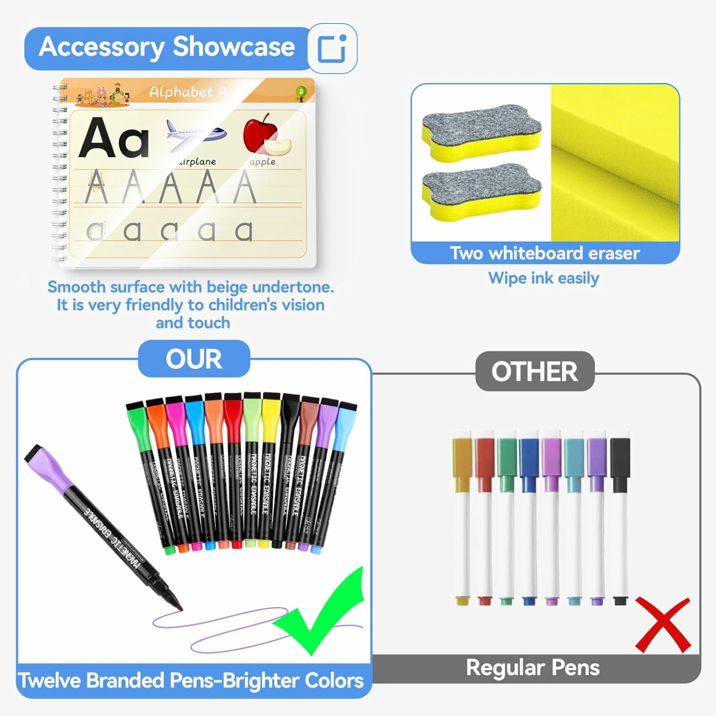 Educational Preschool Workbook - Reusable Tracing Fun