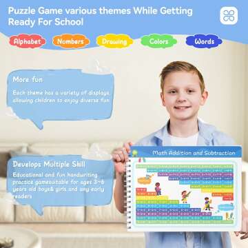 Educational Preschool Workbook - Reusable Tracing Fun