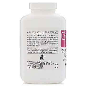Cardiovascular Research Magnesium Taurate 125 mg - 180 Softgels
