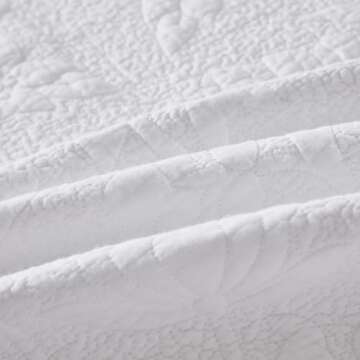 Brandream 100% Cotton Quilted Pillow Shams Set of 2