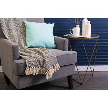 DII Chevron Handloomed Cotton Throw Blanket - Cozy Style