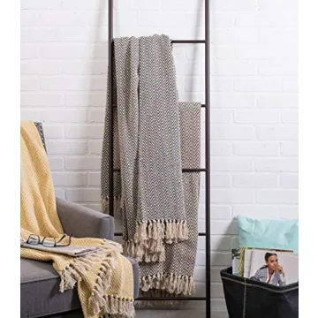 DII Chevron Handloomed Cotton Throw Blanket - Cozy Style