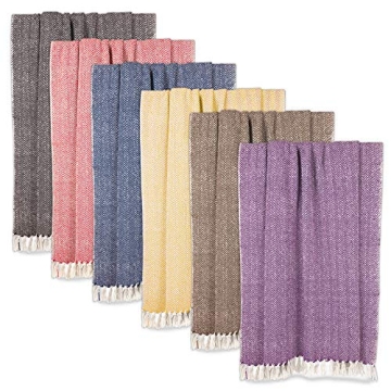 DII Chevron Handloomed Cotton Throw Blanket - Cozy Style