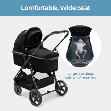 Stylish Mompush Wiz Convertible Baby Stroller with Bassinet